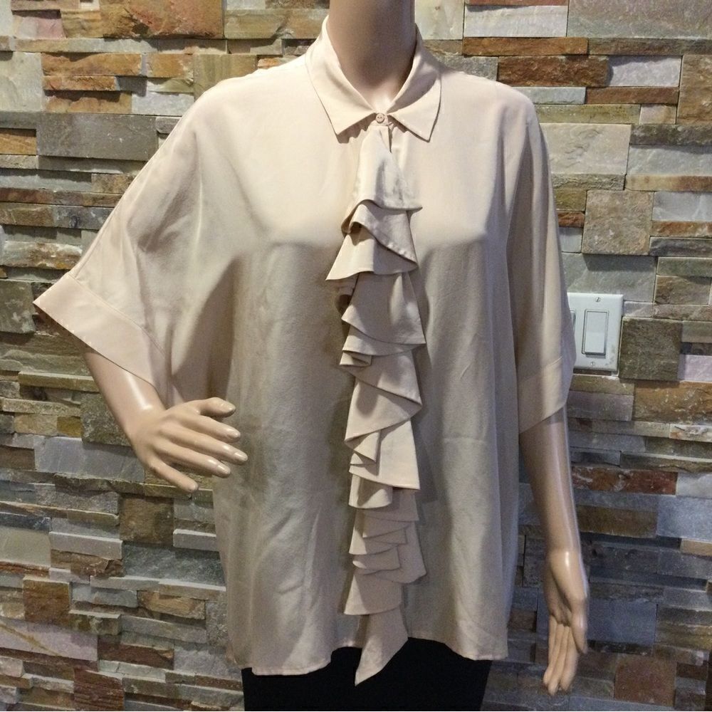 ANNE FONTAINE Silk Blouse with a jabot